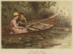 勝ち負け（chromolitho） 作： Charles J. Staniland